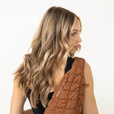 Quilted Puffer Sling Bag for Women in Brown