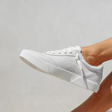 Reef Lay Day Seas Leather Sneakers for Women in White