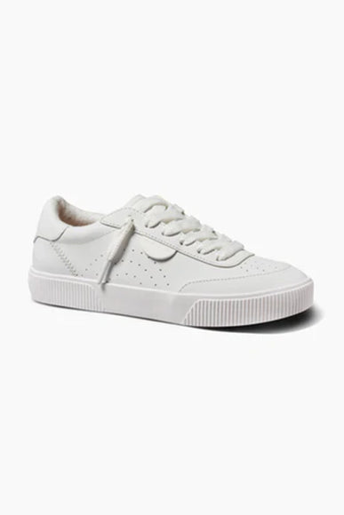 Reef Lay Day Seas Leather Sneakers for Women in White