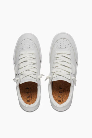 Reef Lay Day Seas Leather Sneakers for Women in White