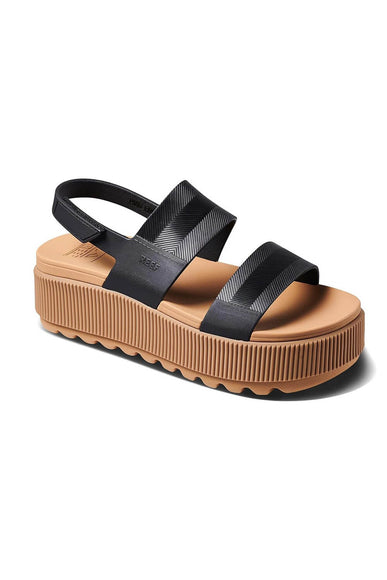 Reef Water Vista Higher Sandals for Women in Black Tan