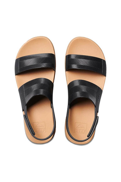 Reef Water Vista Higher Sandals for Women in Black Tan