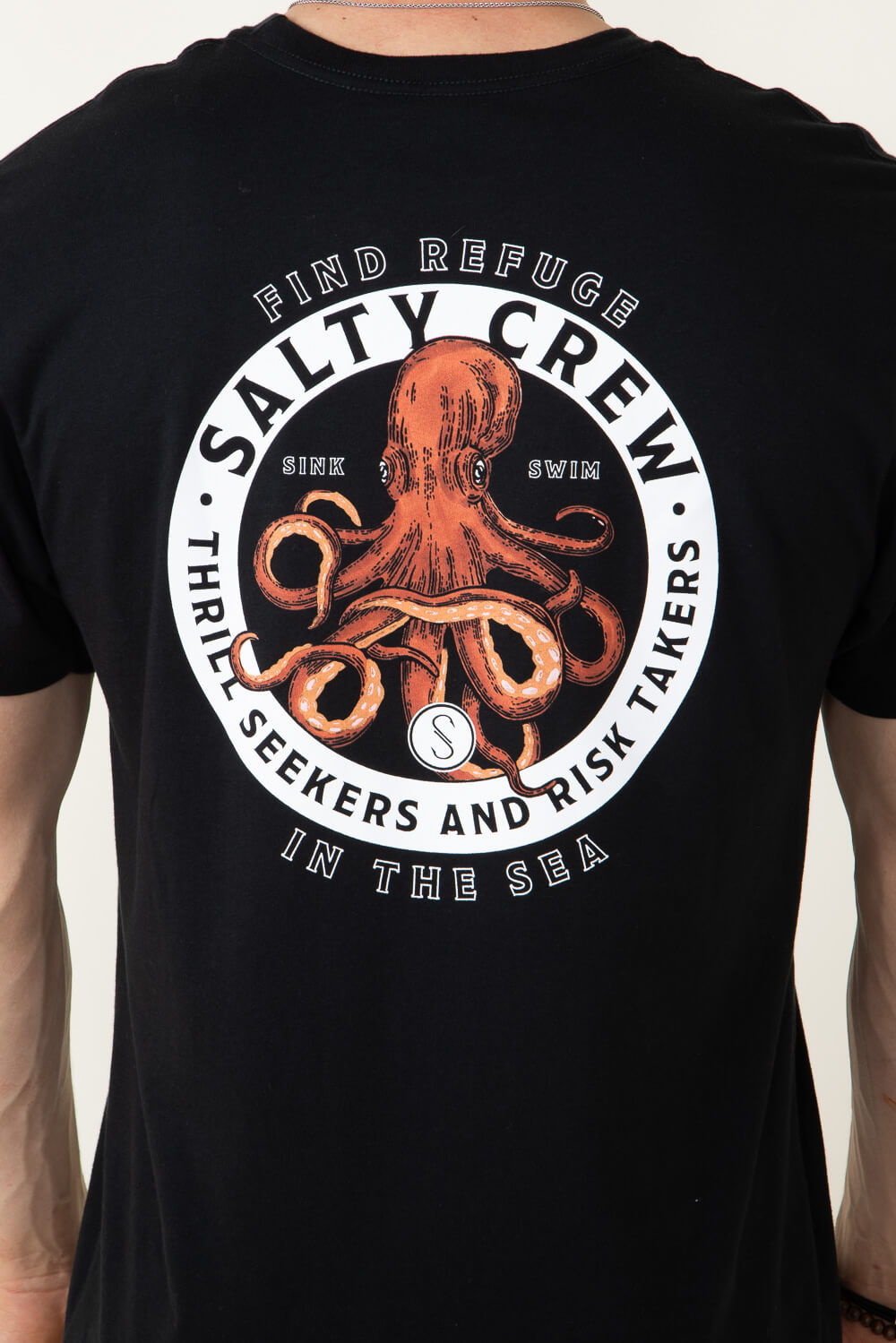 Octopus logo T-shirt, Salty Crew