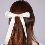 Satin Bow in Ivory