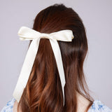 Satin Bow in Ivory