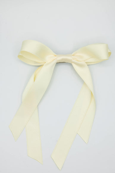 Satin Bow in Ivory