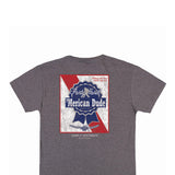 'Merican Ribbon T-Shirt for Men in Dark Heather Grey