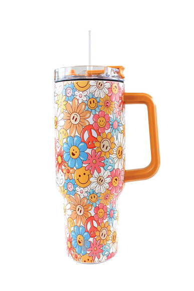 Simply Southern 40oz Tumbler in Happy Flowers