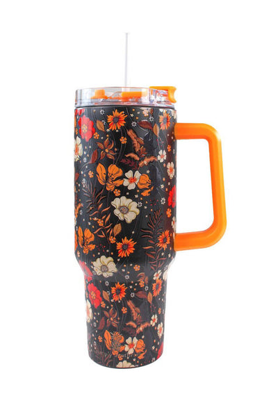 Simply Southern 40oz Vintage Flower Tumbler in Black