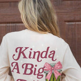 Simply Southern Long Sleeve Big Dill T-Shirt for Women in Whisper White