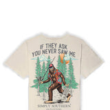 Simply Southern Bigfoot T-Shirt for Men in Light Beige