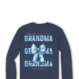 Simply Southern Plus Size Long Sleeve Blessed Grandma T-Shirt for Women in Mirage