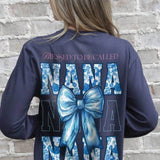 Simply Southern Long Sleeve Blessed Nana T-Shirt for Women in Mirage