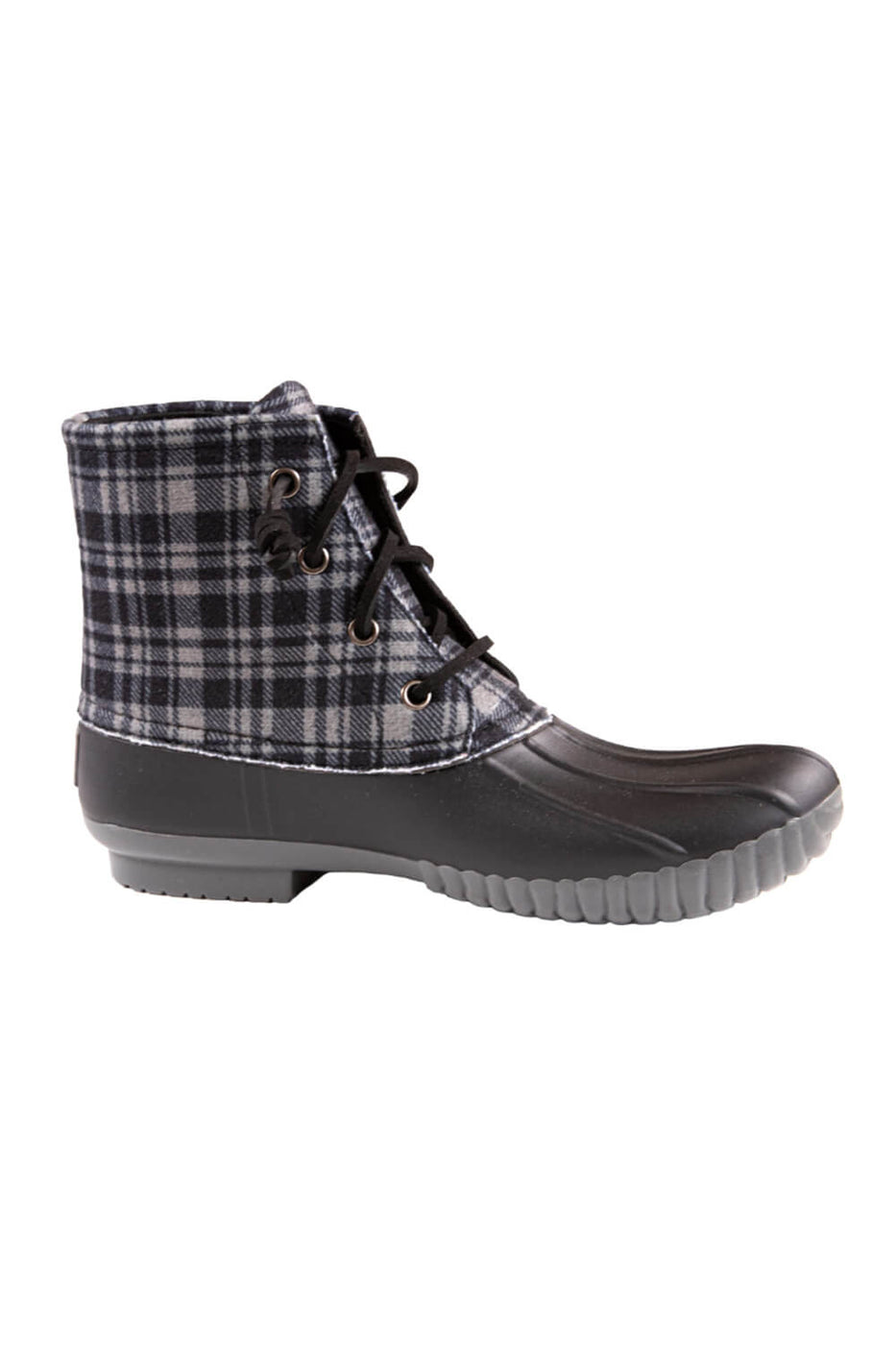 Grey plaid clearance boots