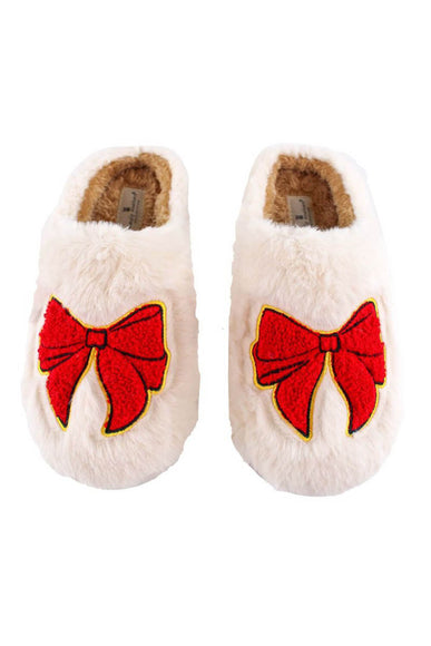 Simply Southern Bunny Slippers for Women in White