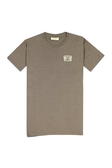 Simply Southern Buck T-Shirt for Men in Heather Brown