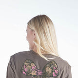 Simply Southern Camo Bow T-Shirt for Women in Desert Heather