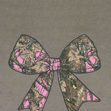 Simply Southern Camo Bow T-Shirt for Women in Desert Heather