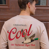 Simply Southern Men's T-Shirt Long Sleeve Cool Duck T-Shirt for Men in Mocha