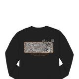 Simply Southern Buck Crewneck Sweatshirt for Men in Black