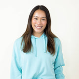 Simply Southern Cropped Hoodie for Women in Sea Blue