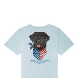 Simply Southern Dog USA T-Shirt for Men in Blue