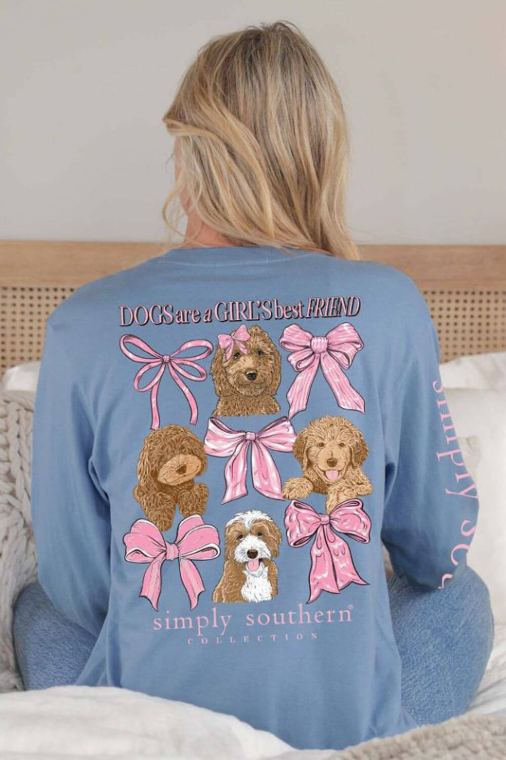 Simply Southern Long Sleeve Dogs Are Girl s Best Friend for Women in M Glik s