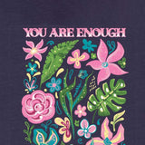 Simply Southern You Are Enough T-Shirt for Women in Navy