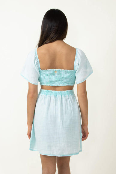 Simply Southern Cutout Dress for Women in Seafoam Blue