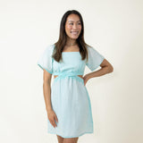 Simply Southern Cutout Dress for Women in Seafoam Blue