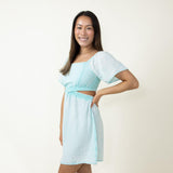 Simply Southern Cutout Dress for Women in Seafoam Blue