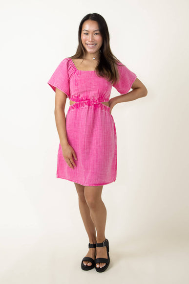 Simply Southern Cutout Dress for Women in Pink