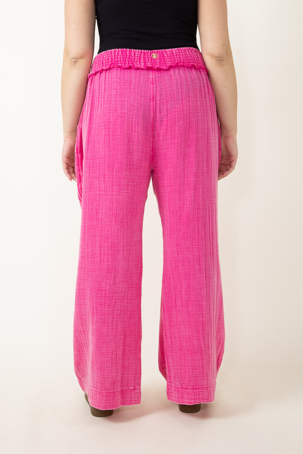 Women's 100% Cotton Gauze Beach & Pajama Pants with Pockets
