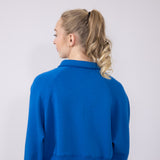 Simply Southern Gigi ¼ Snap Collar Modal Pullover for Women in Royal Blue