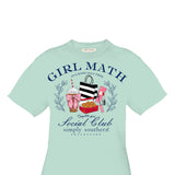 Simply Southern Plus Size Girl Math T-Shirt for Women in Blue