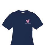 Simply Southern Youth Pursuit of Preppiness T-Shirt for Girls in Navy