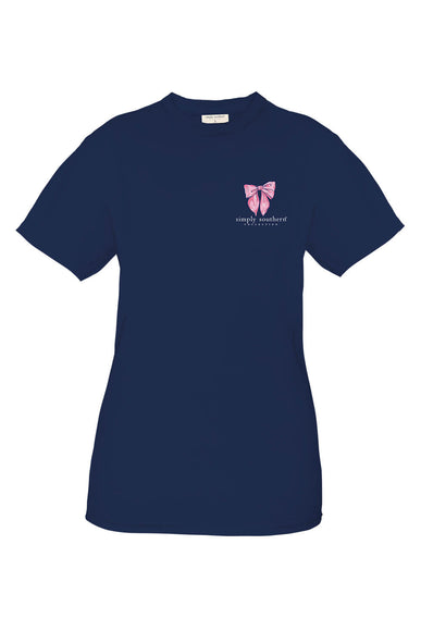 Simply Southern Youth Pursuit of Preppiness T-Shirt for Girls in Navy