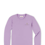 Simply Southern Plus Size Long Sleeve Impress T-Shirt for Women in Lilac