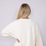 Simply Southern Womens Clothing Laney Modal Pullover for Women in Off White