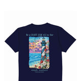 Simply Southern Lighthouse T-Shirt for Women in Navy