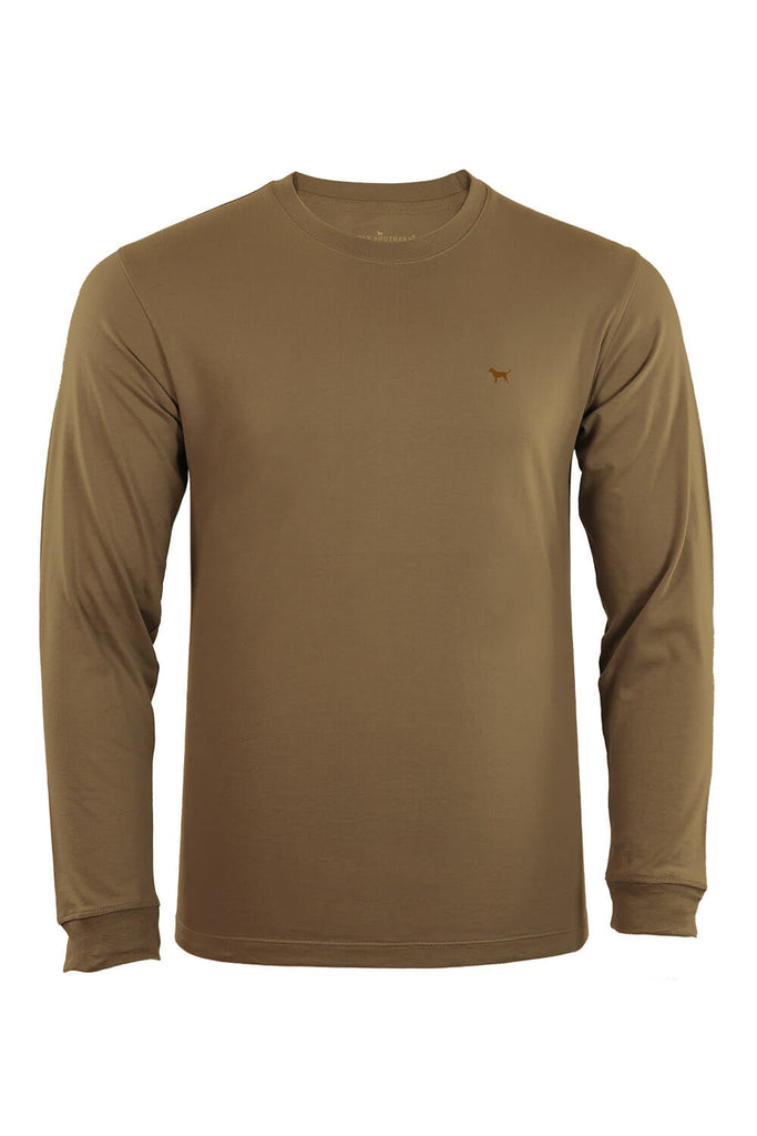 Simply Southern XXL Long Sleeve Deer T-Shirt for Men in Brown