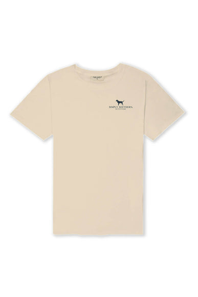 Simply Southern Camo Dog T-Shirt for Men in Sand