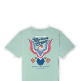 Simply Southern Merican Eagle T-Shirt for Men in Light Blue