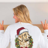 Simply Southern Long Sleeve Merry Dog Christmas T-Shirt for Women in White