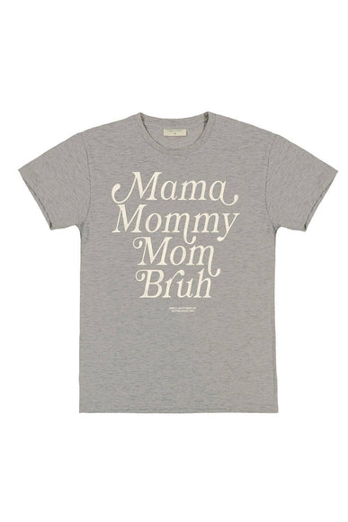  Simply Southern Plus Size Mom Bruh T-Shirt for Women in Oat Heather 