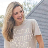 Simply Southern Mom Bruh T-Shirt for Women in Oat Heather