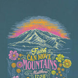 Simply Southern Faith Can Move Mountains T-Shirt for Women in Comet