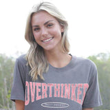  Simply Southern Overthinker T-Shirt for Women in Iron Heather 