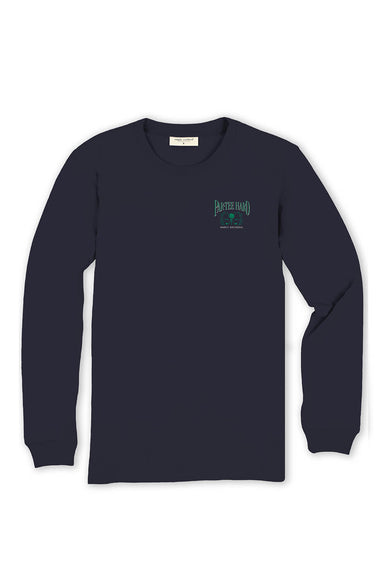 Men's Simply Southern T-Shirt Long Sleeve Partee Hard T-Shirt for Men in Navy