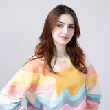 Simply Southern Patched Sun Sweatshirt for Women in Multi 